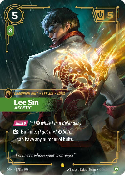 Lee Sin - Ascetic (Alternate Art) (Origins) (078a/298)