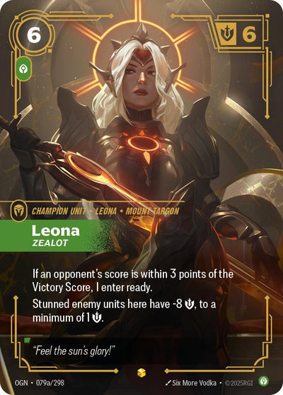 Leona - Zealot (Alternate Art) (Origins) (079a/298)