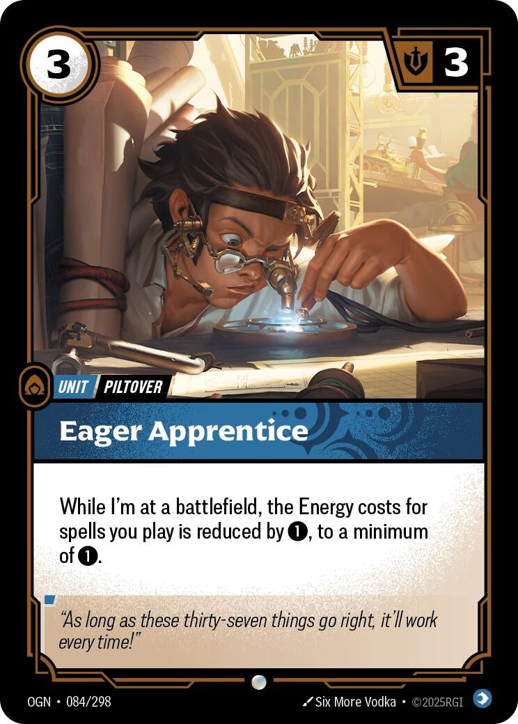 Image for Eager Apprentice (Origins) (084/298) - Riftbound: League of Legends Trading Card Game