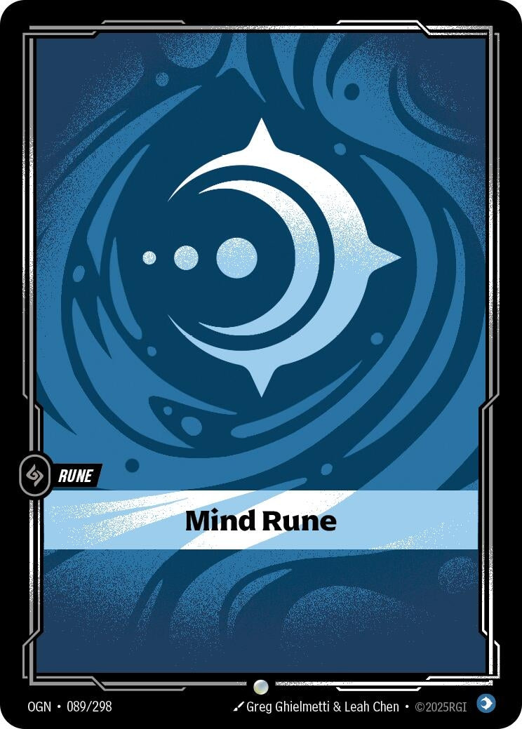 Image for Mind Rune (Origins) (089/298) - Riftbound: League of Legends Trading Card Game