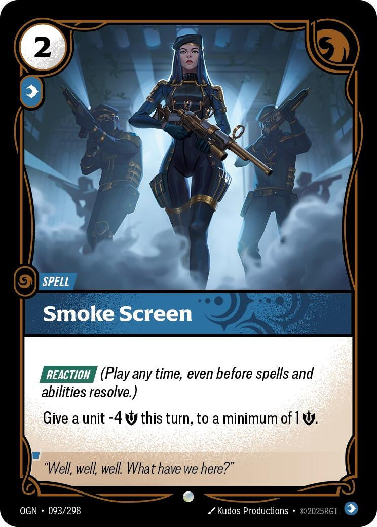 Image for Smoke Screen (Origins) (093/298) - Riftbound: League of Legends Trading Card Game