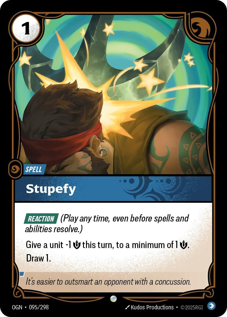 Image for Stupefy (Origins) (095/298) - Riftbound: League of Legends Trading Card Game