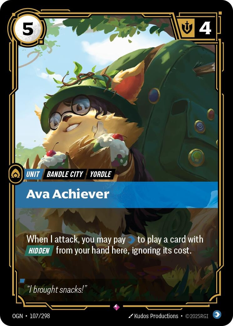 Image for Ava Achiever (Origins) (107/298) - Riftbound: League of Legends Trading Card Game