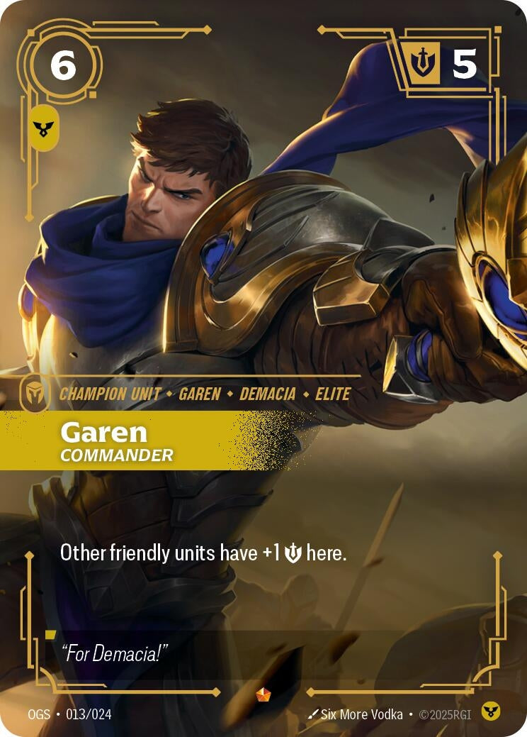 Image for Garen - Commander (Origins: Proving Grounds) (013/024) - Riftbound: League of Legends Trading Card Game