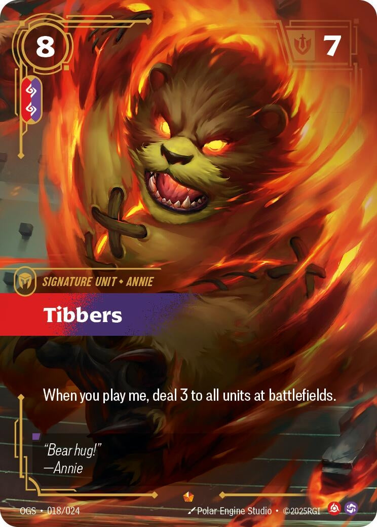 Image for Tibbers (Origins: Proving Grounds) (018/024) - Riftbound: League of Legends Trading Card Game
