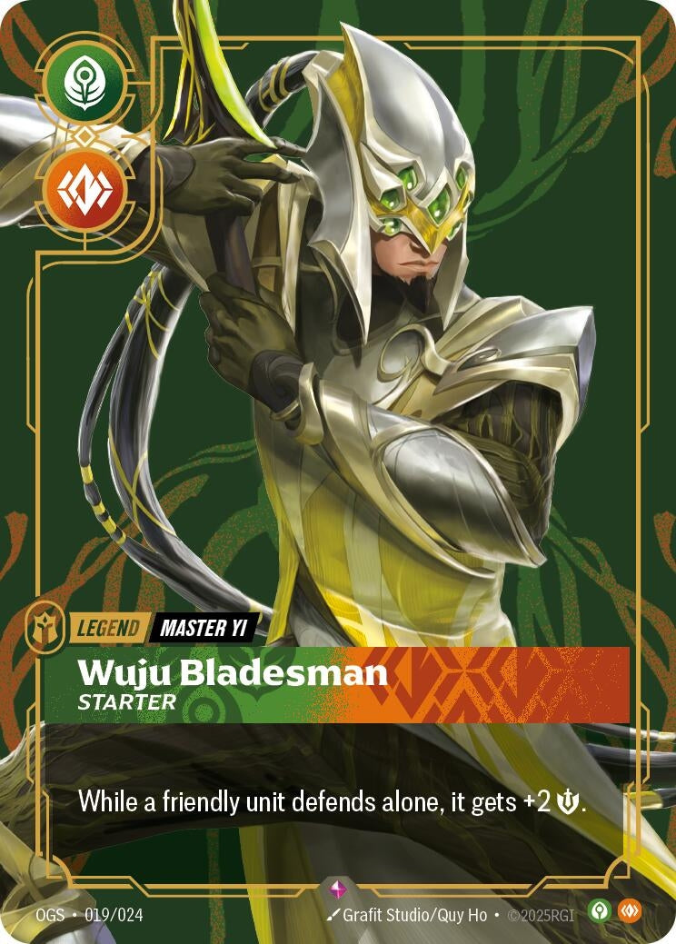 Image for Master Yi - Wuju Bladesman (Starter) (Origins: Proving Grounds) (019/024) - Riftbound: League of Legends Trading Card Game
