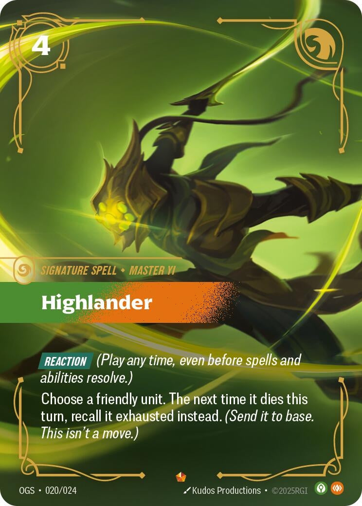 Image for Highlander (Origins: Proving Grounds) (020/024) - Riftbound: League of Legends Trading Card Game