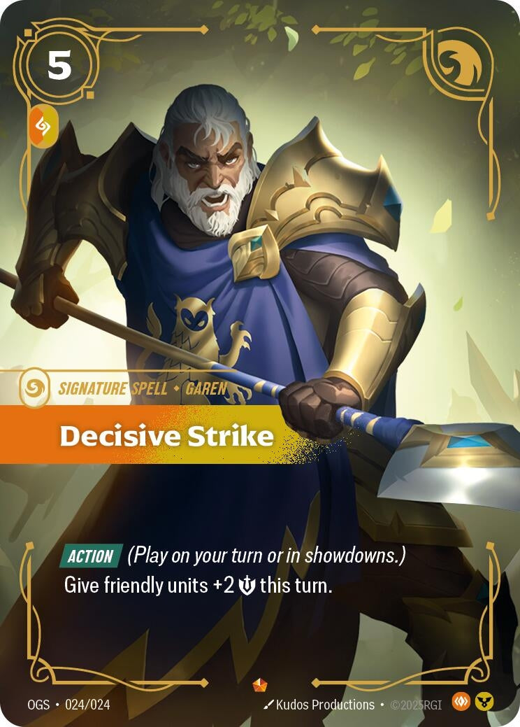 Image for Decisive Strike (Origins: Proving Grounds) (024/024) - Riftbound: League of Legends Trading Card Game