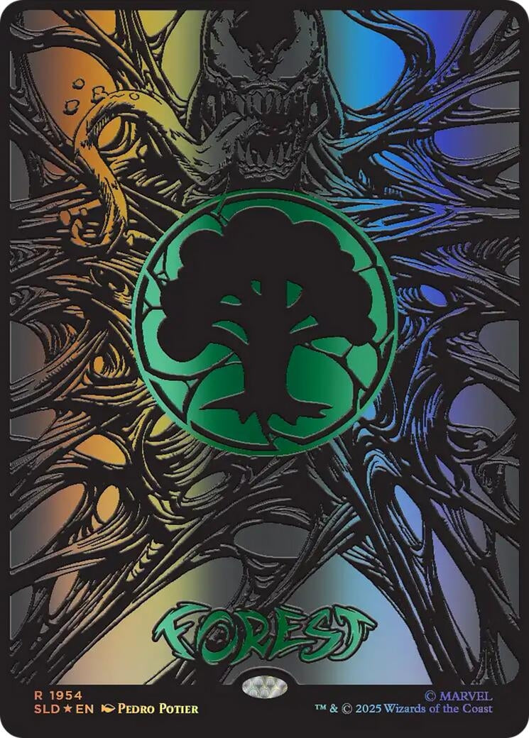 Image for Forest (1954) (Raised Foil) (Secret Lair Drop Series) (1954) (SLD) - Magic: The Gathering