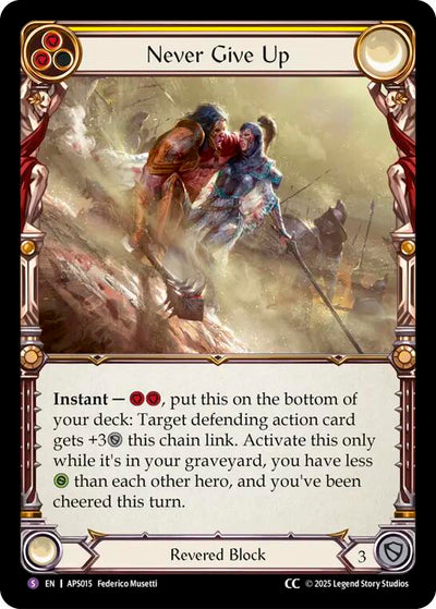 Never Give Up [ASP015] (Armory Deck: Pleiades)
