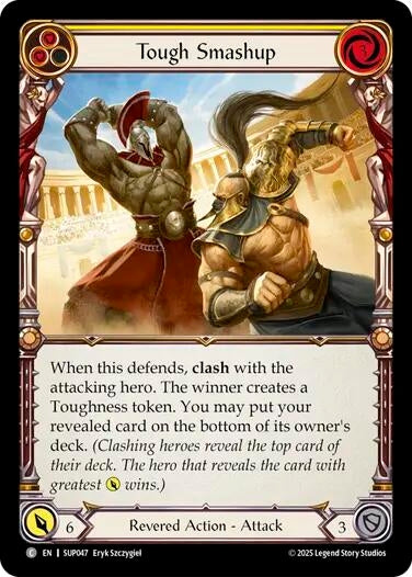 Tough Smashup (Yellow) [SUP047] (Super Slam)  Rainbow Foil