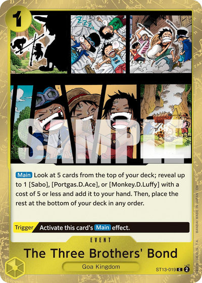 The Three Brothers' Bond (Pirate Foil) [Premium Booster -The Best- Vol. 2]