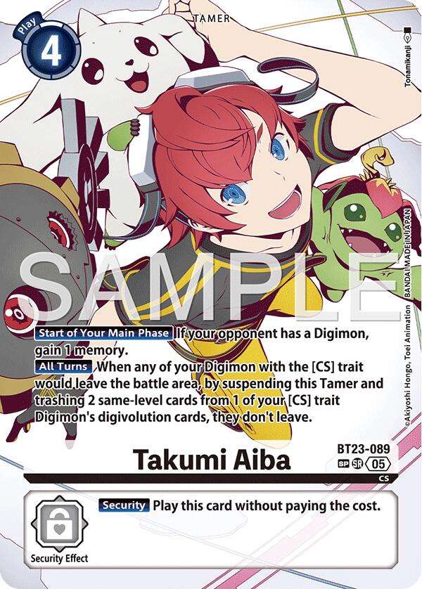 Takumi Aiba [BT23-089] (SP) [Hackers' Slumber]