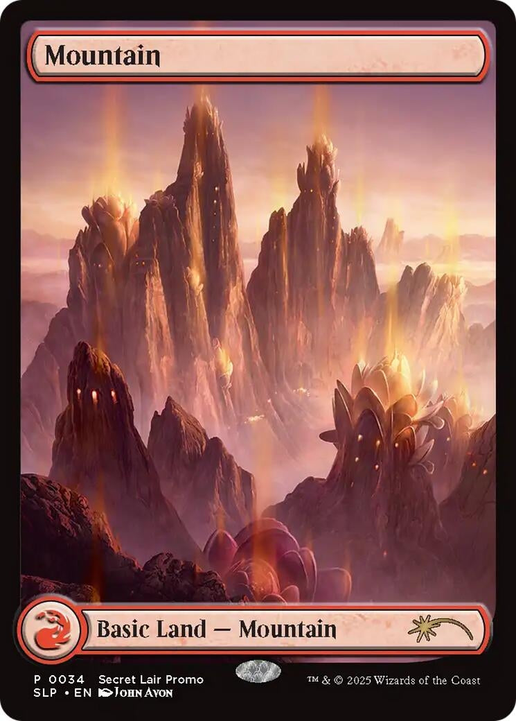 Image for Mountain (0034) (Secret Lair Showdown) (34) (SLP) - Magic: The Gathering