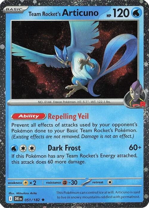 Team Rocket's Articuno - 051-182 (Cosmos Holo) (051/182)