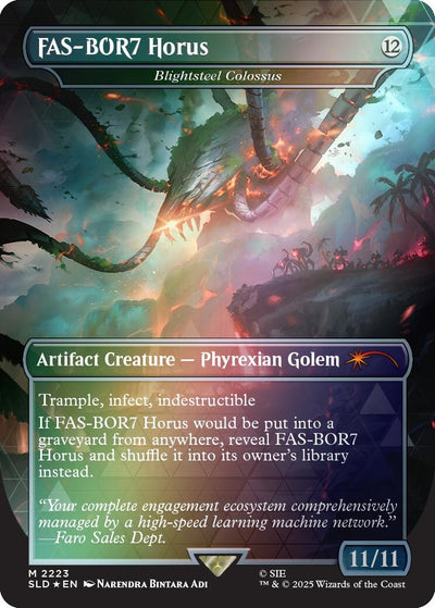 FAS-BOR7 Horus - Blightsteel Colossus (Rainbow Foil) (Secret Lair Drop Series) (2223) (SLD)