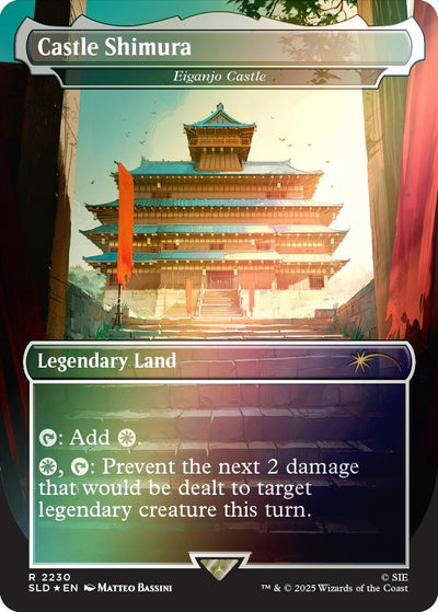 Castle Shimura - Eiganjo Castle (Rainbow Foil) (Secret Lair Drop Series) (2230) (SLD)