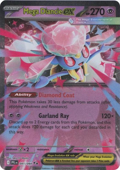 Mega Diancie ex (ME02: Phantasmal Flames) (041/094)