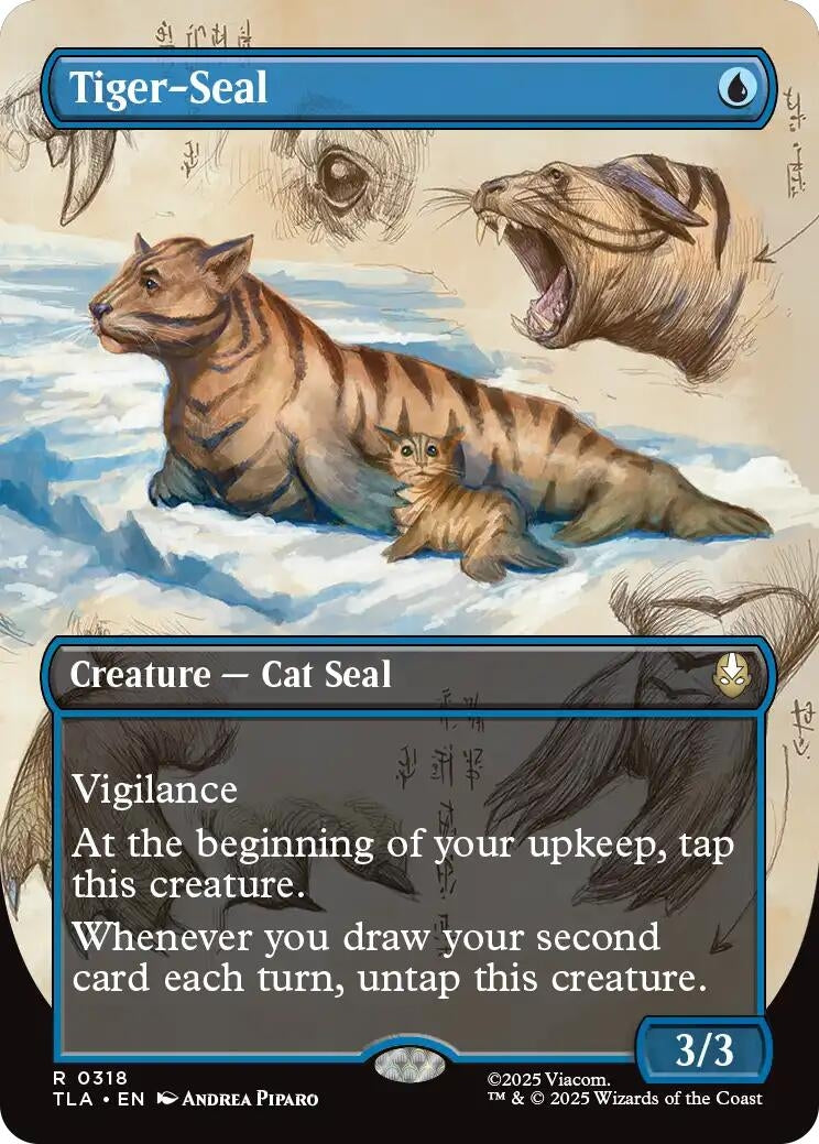 Image for Tiger-Seal (Borderless) (Avatar: The Last Airbender) (318) - Magic: The Gathering