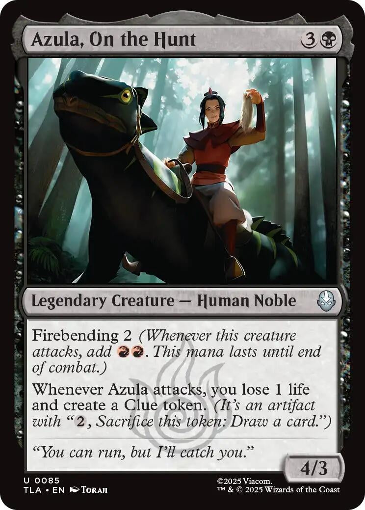 Image for Azula, On the Hunt (Avatar: The Last Airbender) (85) - Magic: The Gathering