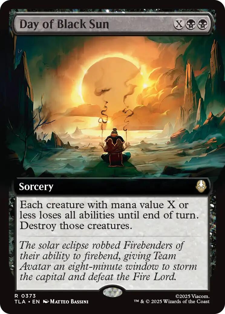 Image for Day of Black Sun (Extended Art) (Avatar: The Last Airbender) (373) - Magic: The Gathering