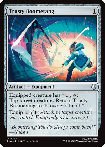 Image for Trusty Boomerang (Avatar: The Last Airbender) (260) - Magic: The Gathering