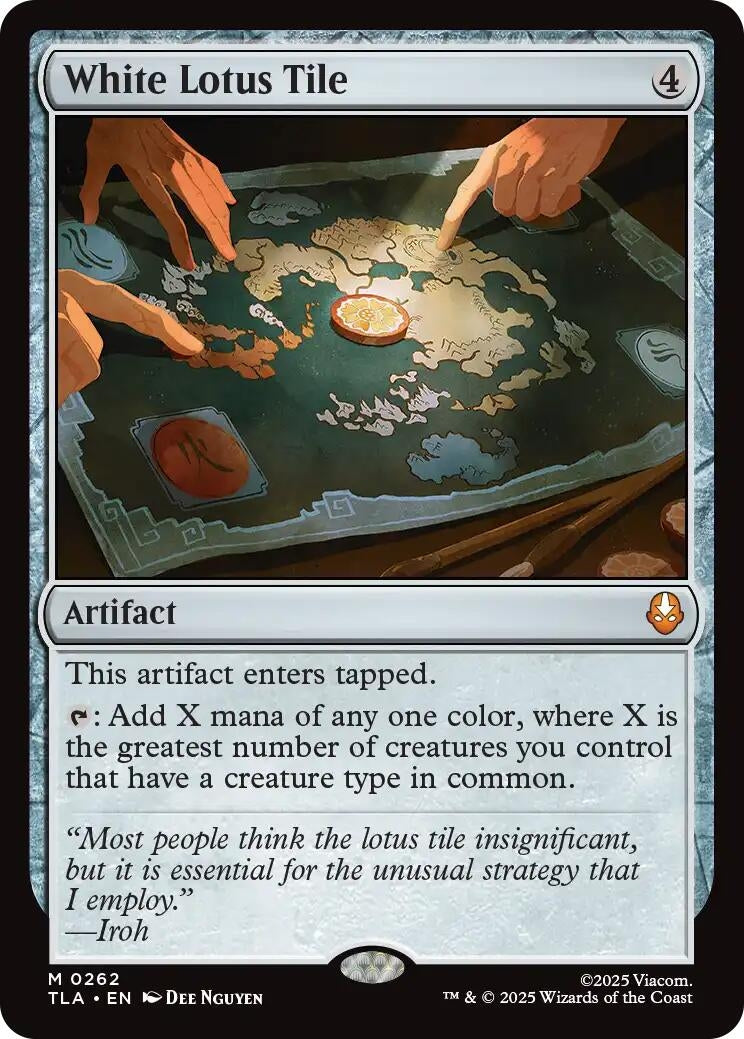 Image for White Lotus Tile (Avatar: The Last Airbender) (262) - Magic: The Gathering