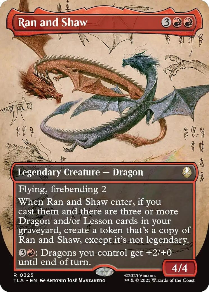 Image for Ran and Shaw (Borderless) (Avatar: The Last Airbender) (325) - Magic: The Gathering