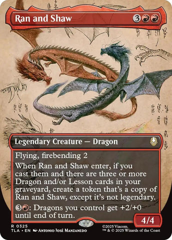 Image for Ran and Shaw (Borderless) (Avatar: The Last Airbender) (325) - Magic: The Gathering