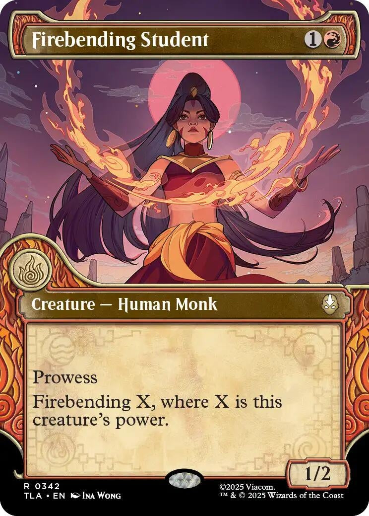 Image for Firebending Student (Showcase) (Avatar: The Last Airbender) (342) - Magic: The Gathering