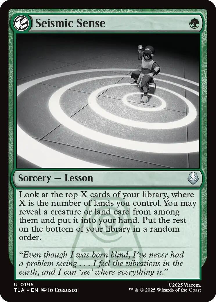 Image for Seismic Sense (Avatar: The Last Airbender) (195) - Magic: The Gathering
