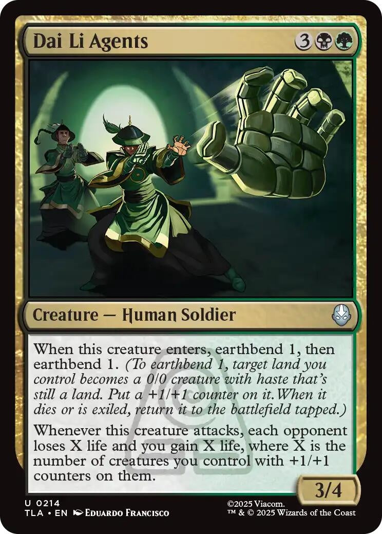 Image for Dai Li Agents (Avatar: The Last Airbender) (214) - Magic: The Gathering