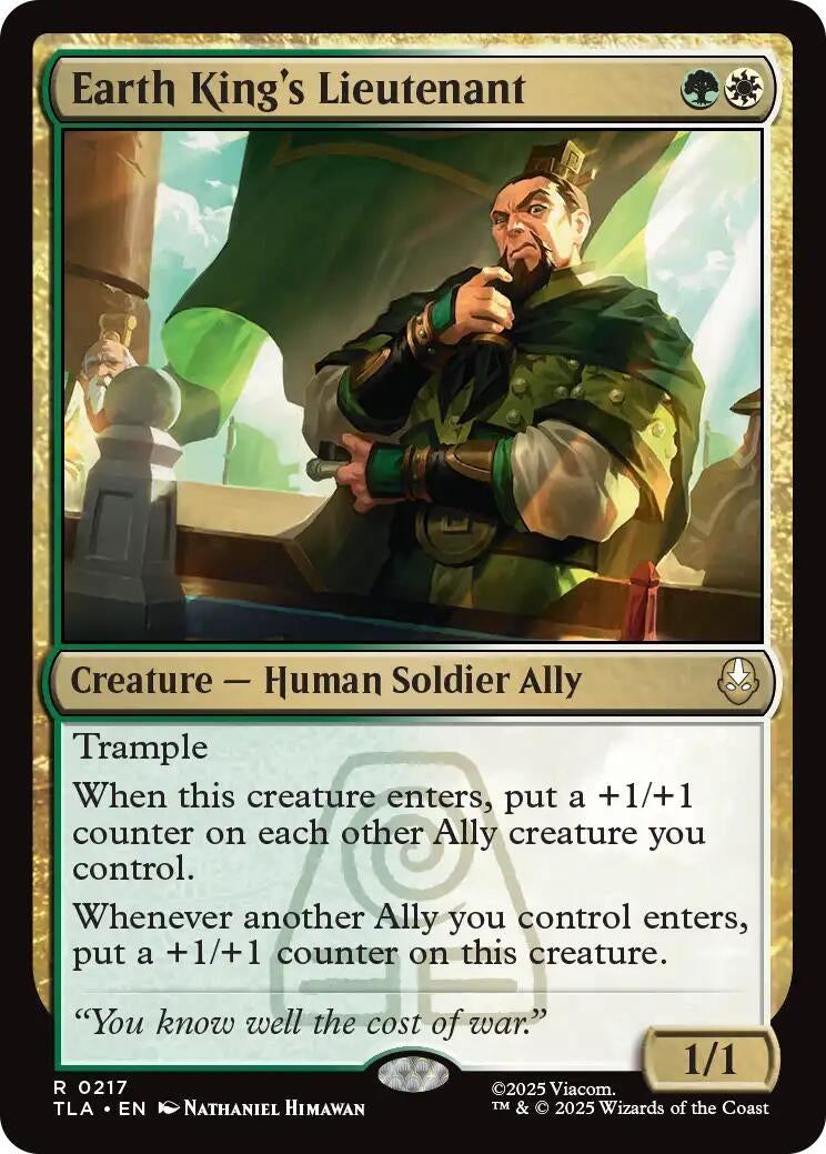 Image for Earth King's Lieutenant (Avatar: The Last Airbender) (217) - Magic: The Gathering