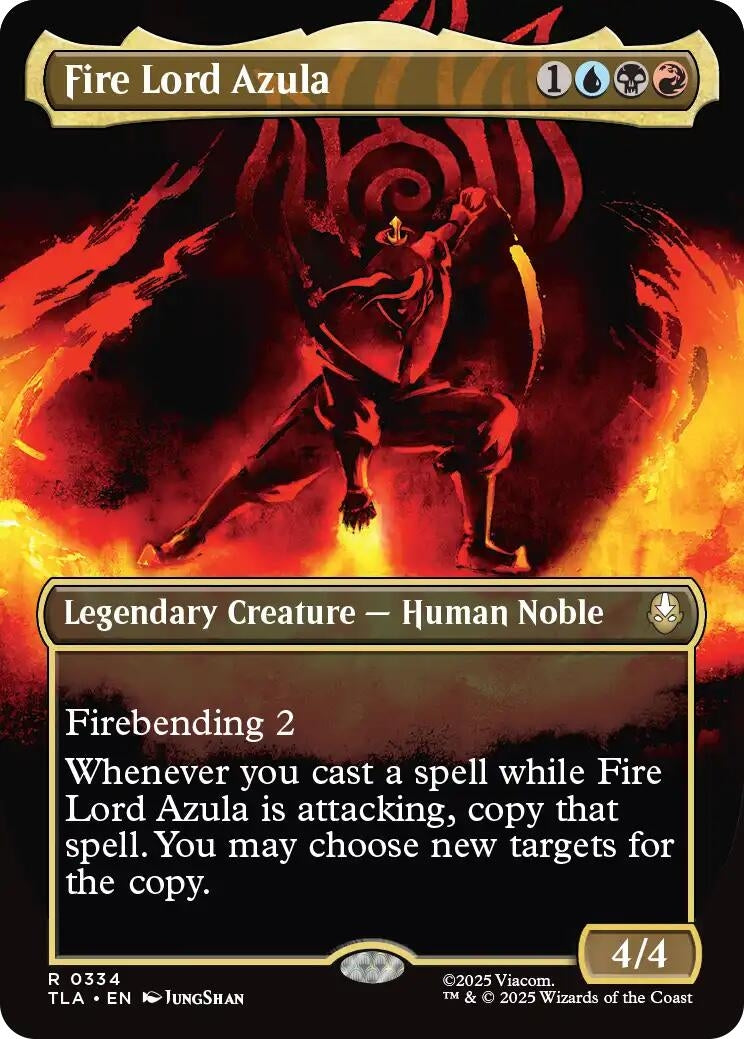 Image for Fire Lord Azula (0334) (Borderless) (Avatar: The Last Airbender) (334) - Magic: The Gathering