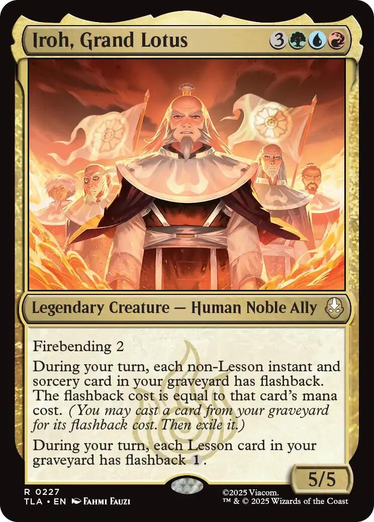 Image for Iroh, Grand Lotus (Avatar: The Last Airbender) (227) - Magic: The Gathering