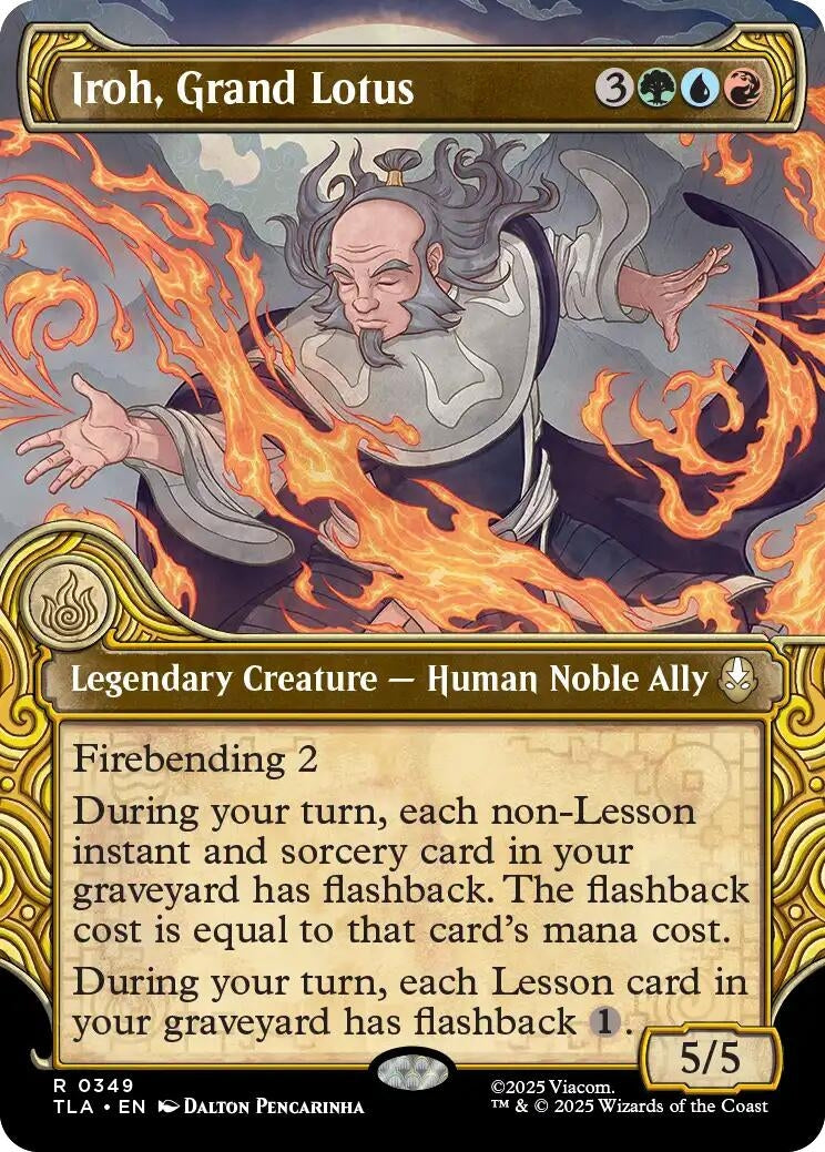 Image for Iroh, Grand Lotus (Showcase) (Avatar: The Last Airbender) (349) - Magic: The Gathering