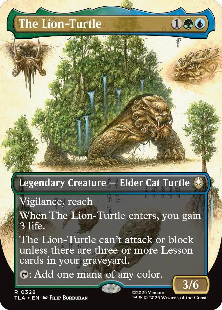 Image for The Lion-Turtle (Borderless) (Avatar: The Last Airbender) (328) - Magic: The Gathering