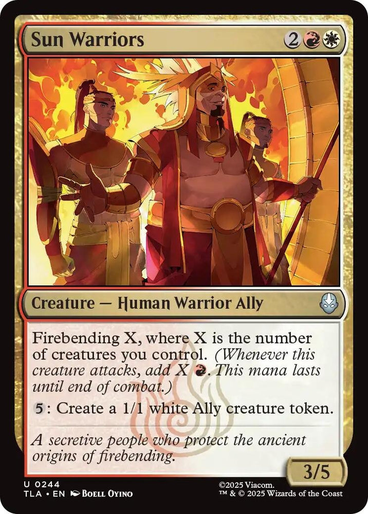 Image for Sun warriors (Avatar: The Last Airbender) (244) - Magic: The Gathering