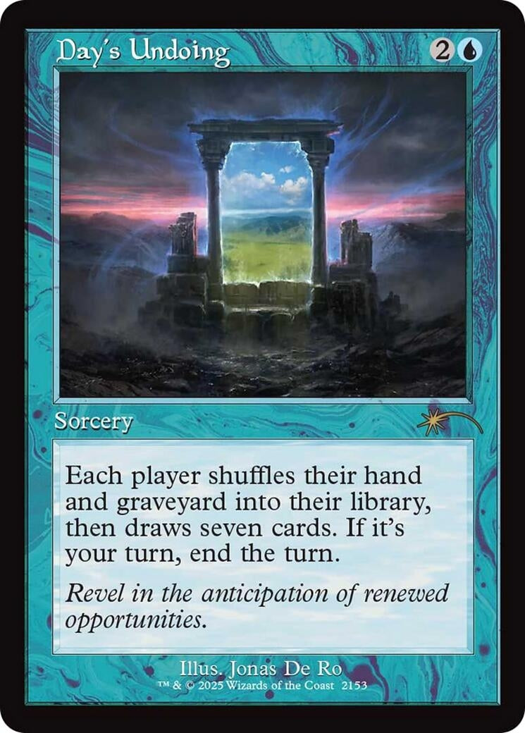 Image for Day's Undoing (Retro Frame) (Secret Lair Drop Series) (2153) (SLD) - Magic: The Gathering