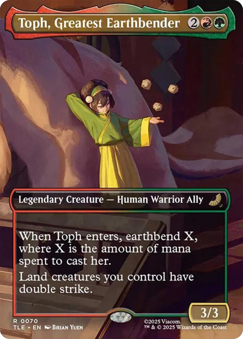 Image for Toph, Greatest Earthbender (Borderless) (70) - Magic: The Gathering