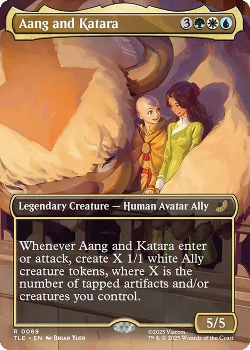 Image for Aang and Katara (Borderless) (69) - Magic: The Gathering