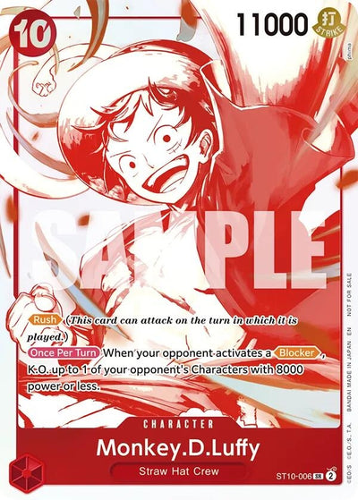 Monkey.D.Luffy - ST10-006 (3rd Anniversary Treasure Campaign Pack) (One Piece Promotion Cards) (ST10-006)