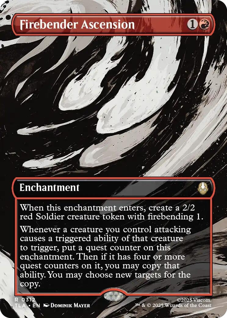 Image for Firebender Ascension (Borderless) (312) - Magic: The Gathering