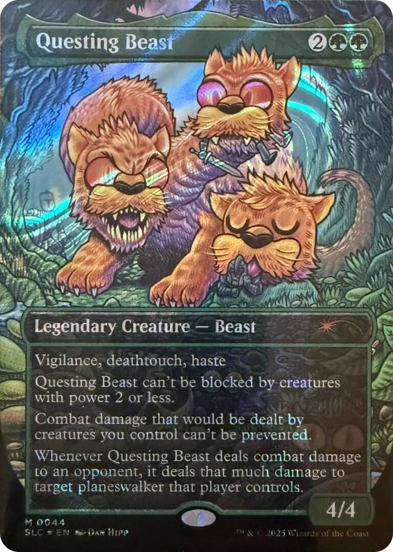 Image for Questing Beast (Halo Foil) (Secret Lair Countdown Kit) (44) (SLC) - Magic: The Gathering