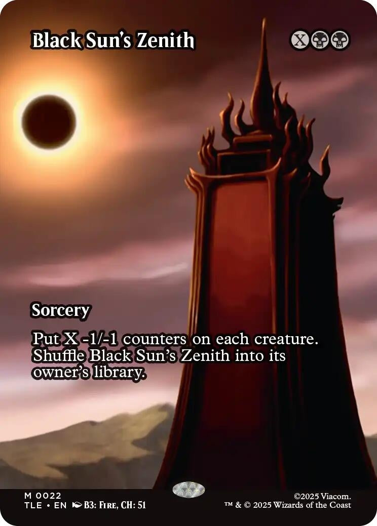 Image for Black Sun's Zenith (Borderless) (22) - Magic: The Gathering