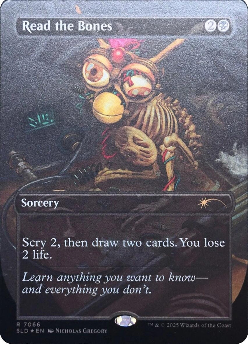 Image for Read the Bones (7066) (Rainbow Foil) (Secret Lair Drop Series) (7066) (SLD) - Magic: The Gathering