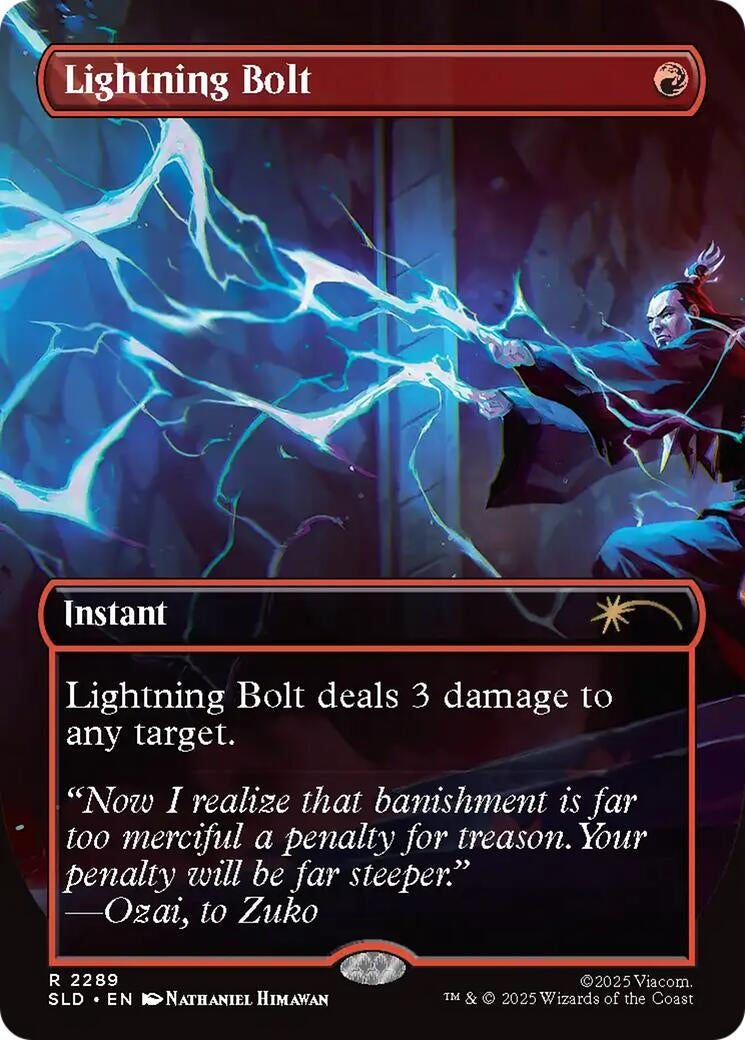 Image for Lightning Bolt (2289) (Secret Lair Drop Series) (2289) (SLD) - Magic: The Gathering