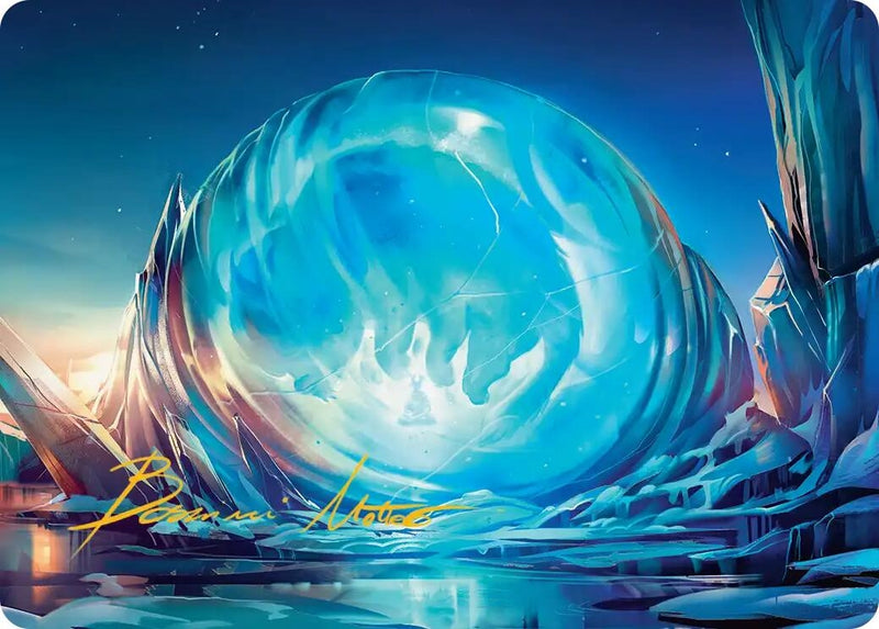 Image for Aang's Iceberg Art Card (Gold-Stamped Signature) (2) - Magic: The Gathering