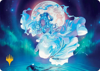 Yue, the Moon Spirit Art Card (Gold-Stamped Planeswalker Symbol) (7)