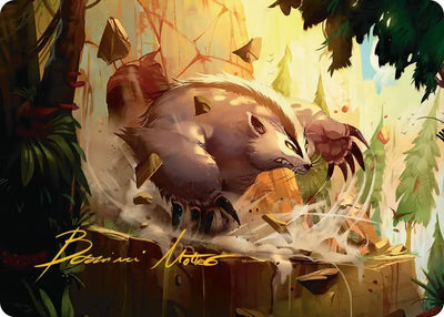 Badgermole Art Card (Gold-Stamped Signature) (12)